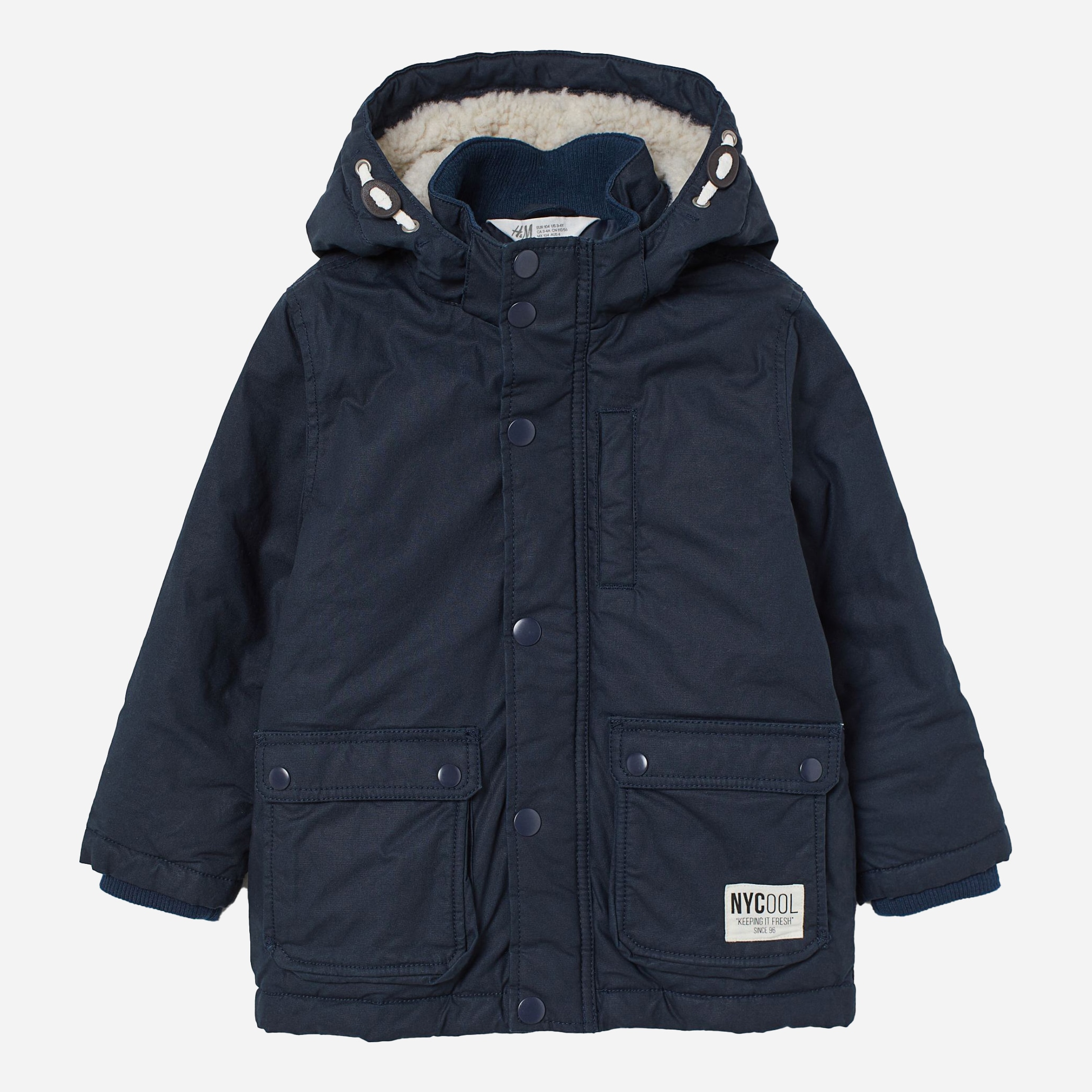 

Парка H&M 0753421-0 98 см Темно-синяя (СА2000001684252)