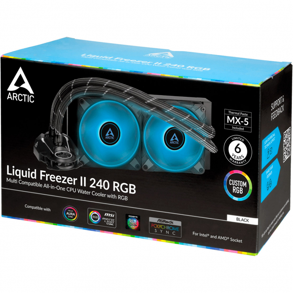 

Система водного охлаждения Arctic Liquid Freezer II 240 RGB (ACFRE00098A)