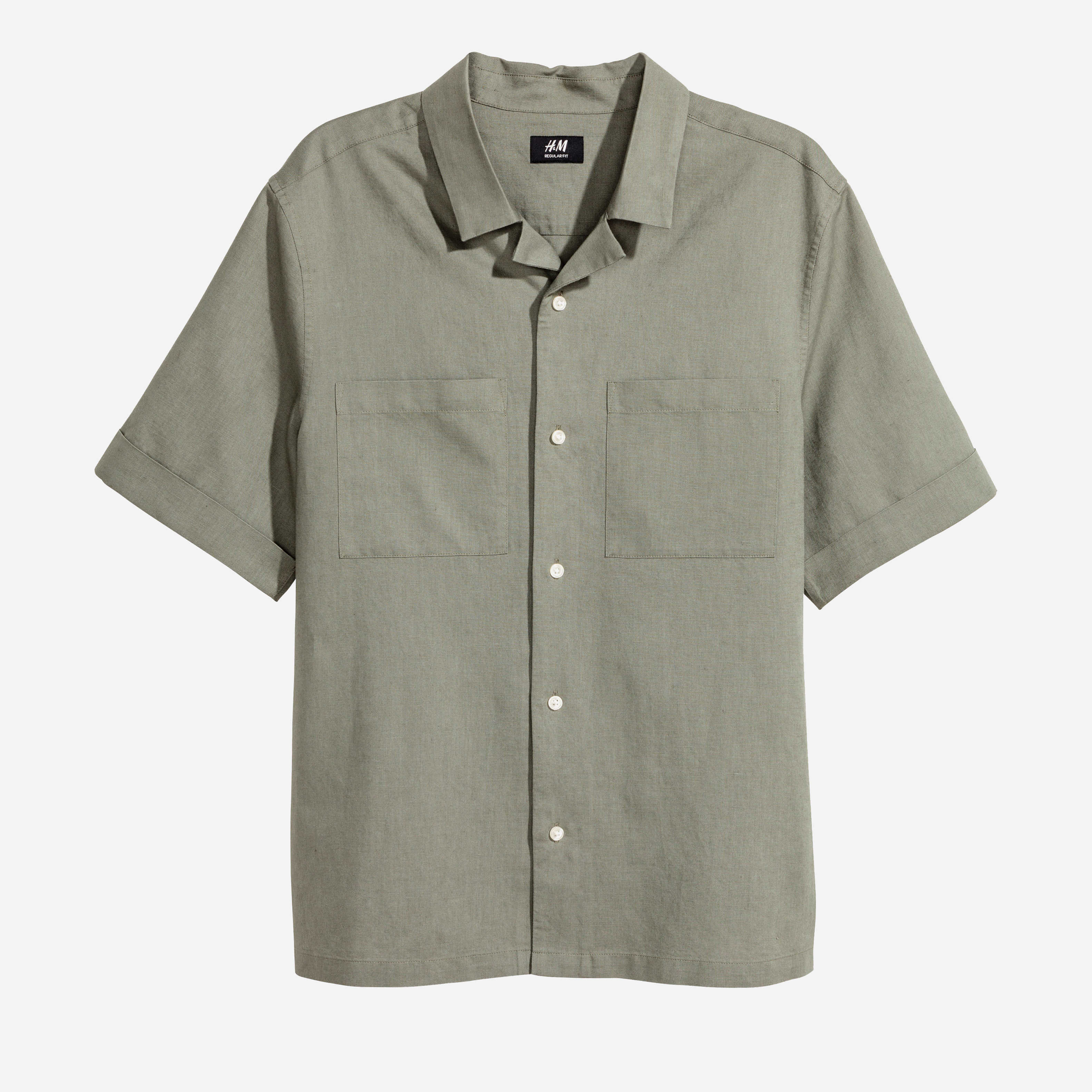 

Рубашка H&M 0474654-5 L Хаки (СА2000001317174)