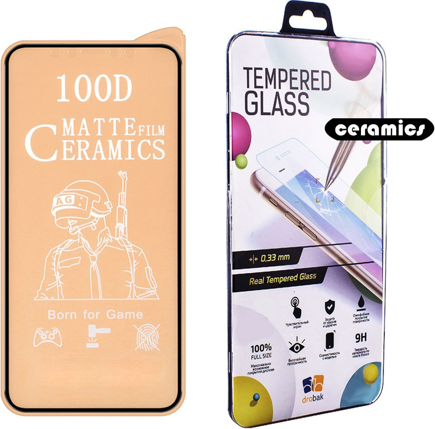 

Защитное стекло Drobak Matte Ceramics для Apple iPhone 13 Pro Max