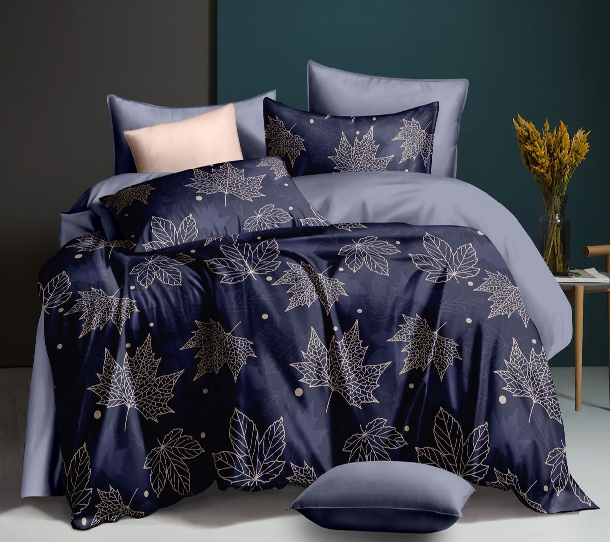 

Комплект постельного белья MirSon Сатин Premium 22-1261 Dark Autumn 160х220х2