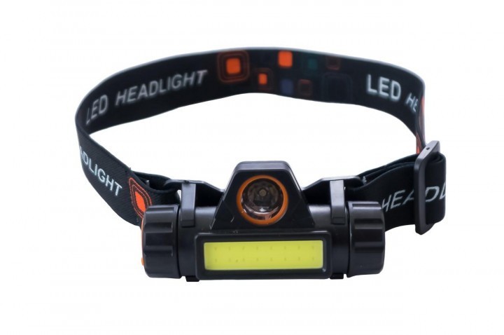 

Налобный фонарь HeadLamp 7726 XPE+COB аккумуляторный для рыбалки туристический + 2 режима Черный (12578)