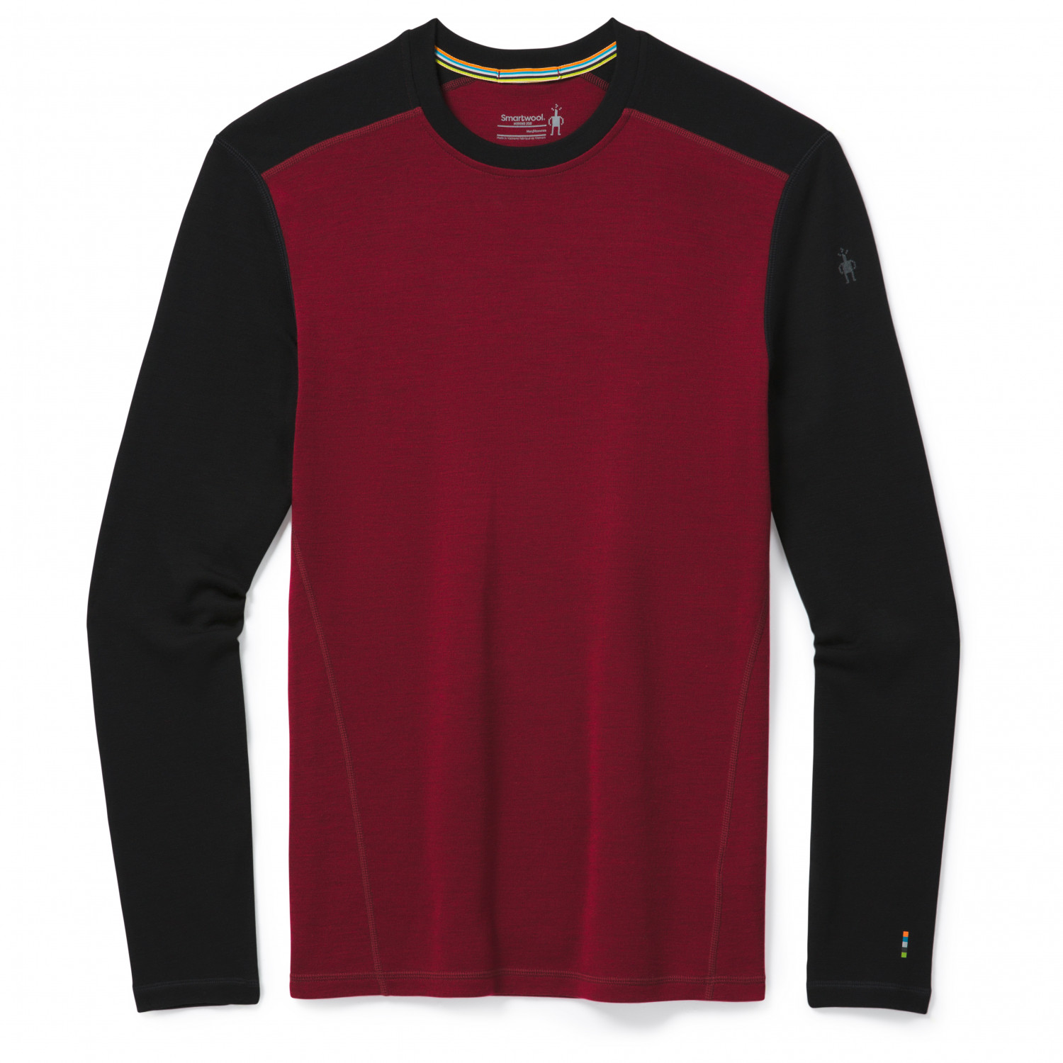 

Термофутболка с длинным рукавом мужская Smartwool Men's Merino 250 Baselayer Crew Boxed, Tibetan Red Heather/Black, M(SW 16350.E56-M)