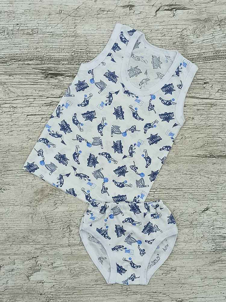 

Комплект майка труси для хлопчиків Баскетбол 00614, 110-122 см. (5-6 років)