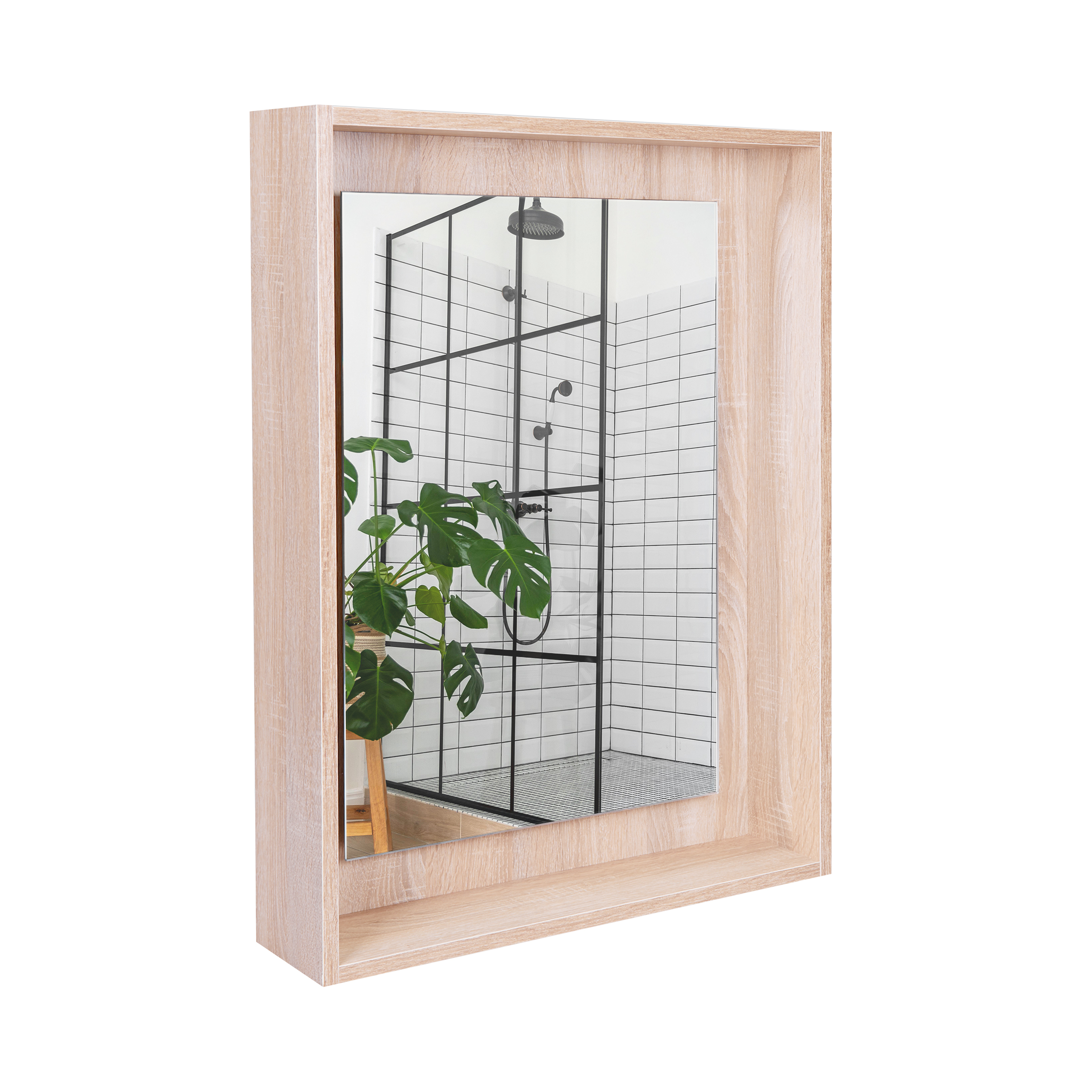 

Зеркальный шкаф подвесной Qtap Pisces 600х800х140 Whitish oak с LED-подсветкой QT2577ZP6003WO (ST702755)