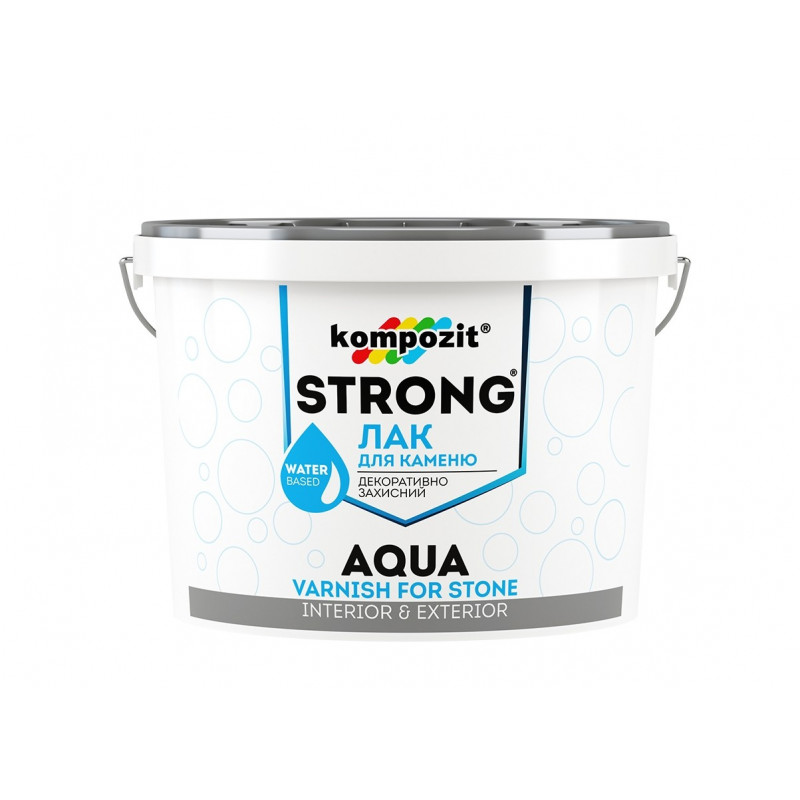 

Лак для камня термостойкий Kompozit Strong Aqua 2,5 л