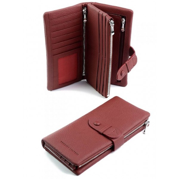 

Кожаный женский кошелек Wcash A192-1714-12 Bordo