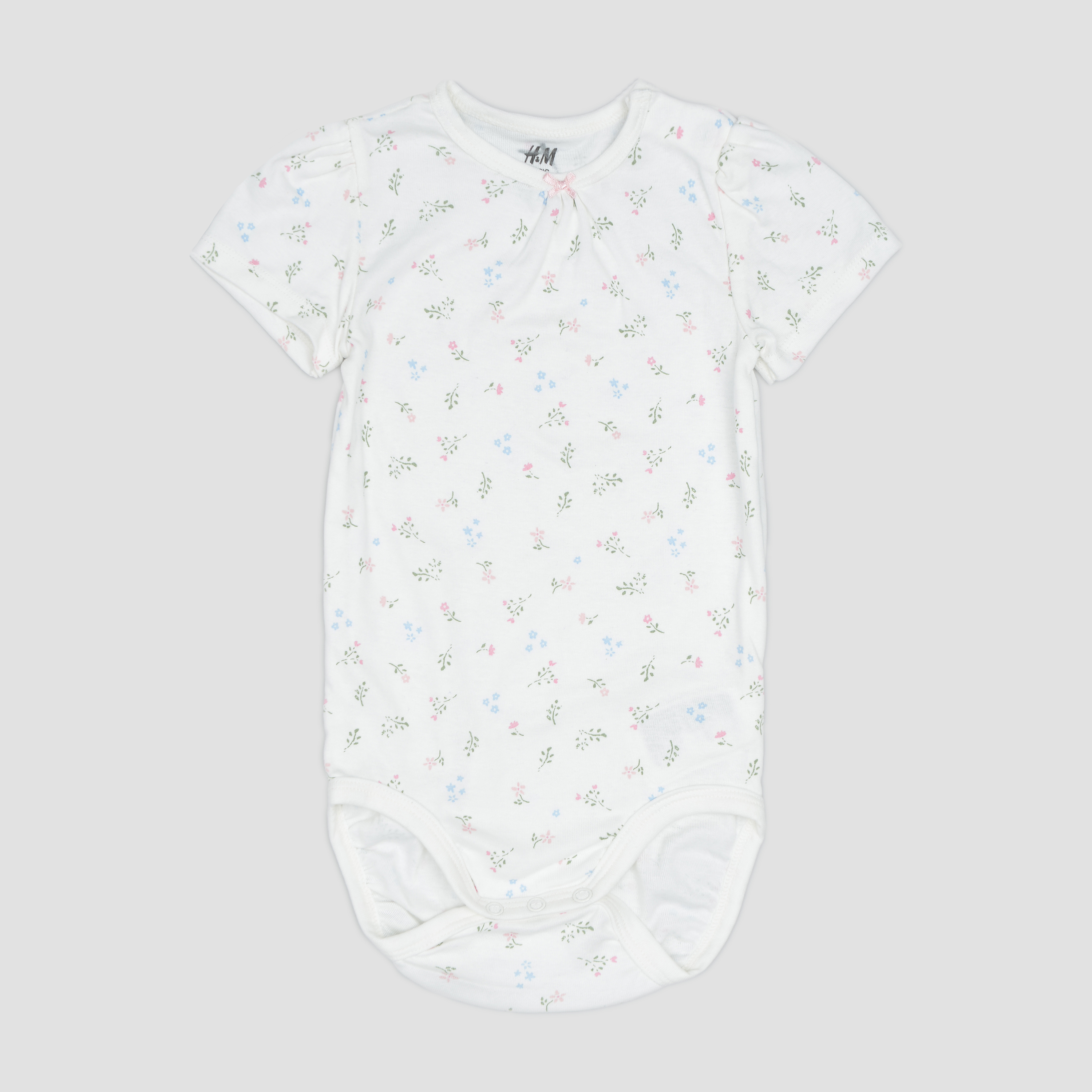 

Боди H&M 92см белый цветы 16056340169