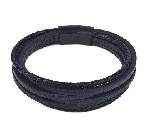 

Мужской кожаный браслет Primo Rope Style с магнитной застежкой