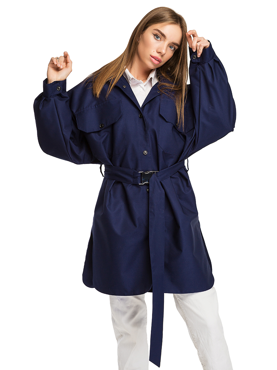 

Fashions • Женскии легкии плащ-рубашка "Наоми" Fashions 50 синий