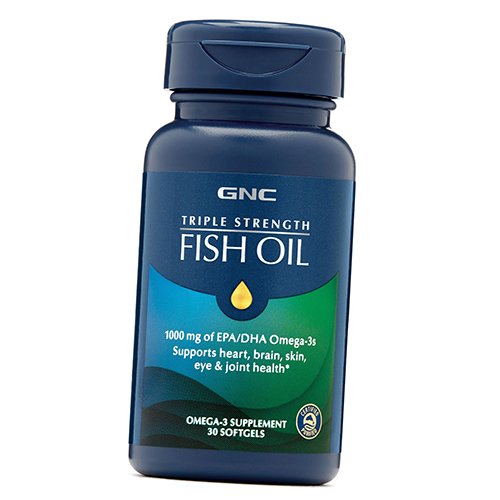 

Омега 3, Fish Oil Triple Strength, GNC 30гелкапс (67120003)