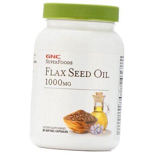 

Натуральное Масло льна, Flax Oil 1000, GNC 90гелкапс (67120005)