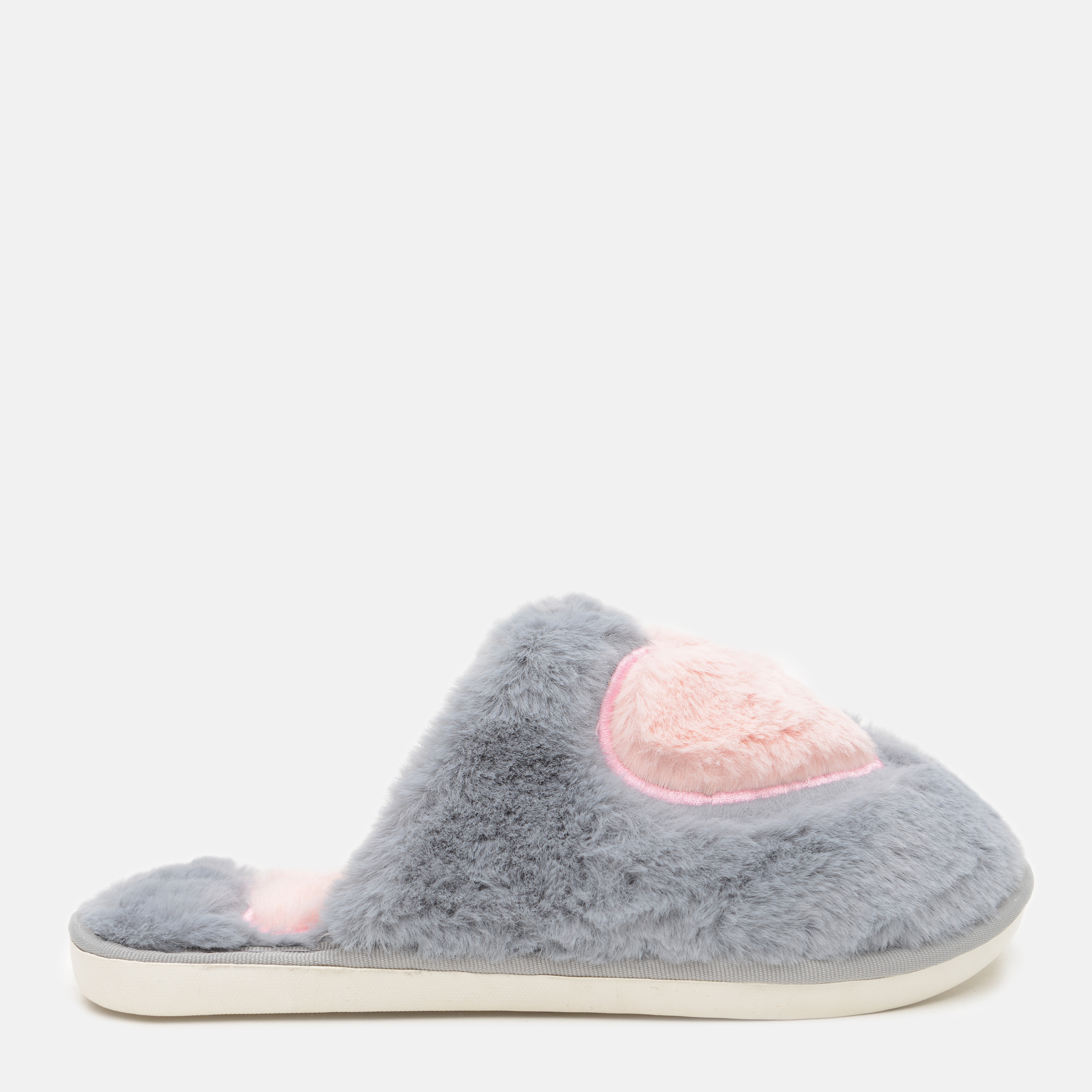 

Комнатные тапочки Slippers Heartsgrey 36/37 23 см Серый/Розовый