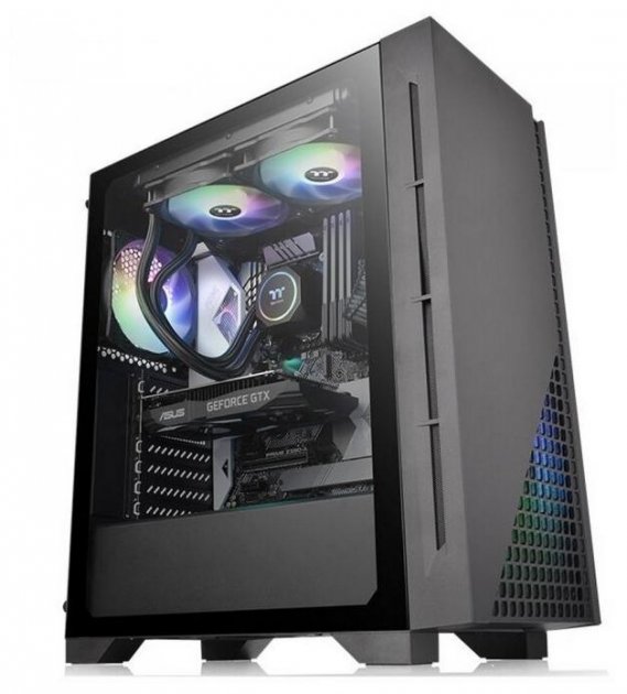 

Корпус Thermaltake H330 TG /Black/Win/SPCC/Tempered Glass*1/120mm Standard Fan*1 (CA-1R8-00M1WN-00)