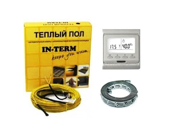 

Комплект теплого пола кабельного с недельным термостатом IN THERM 720W 36m