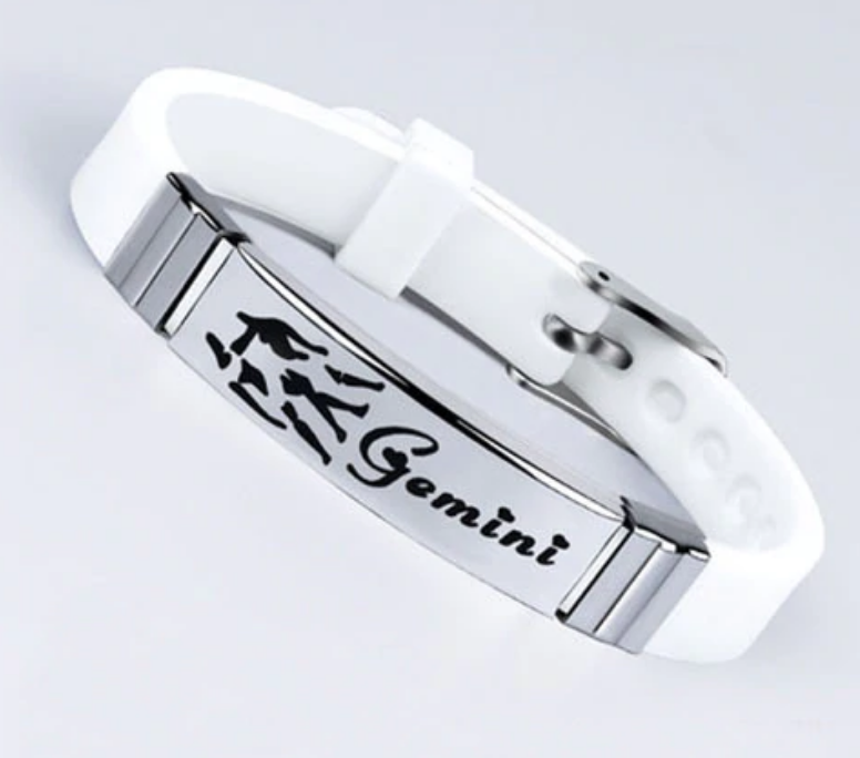 

Силиконовый браслет Primo Zodiac - Gemini (Близнецы) - White
