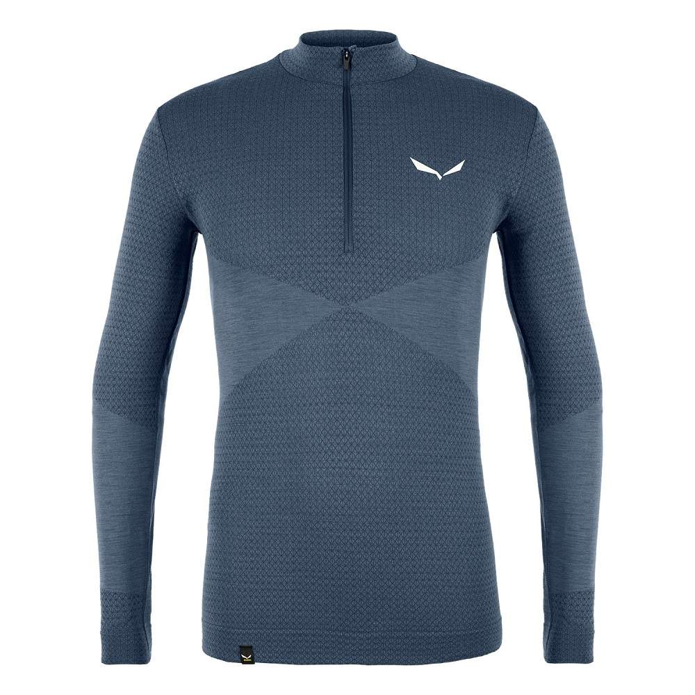 

Термокофта Salewa M Zebru Responsive 1/2 Zip Tee L Синій (013.002.8862)