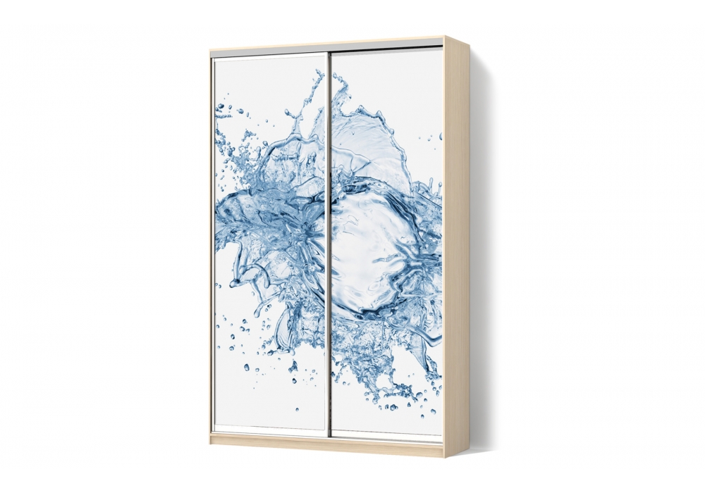 

Шкаф-купе Luxe 2 двери ФМП/ФМП рисунок Ab072 CLS - I 130 x 220 x 45 см