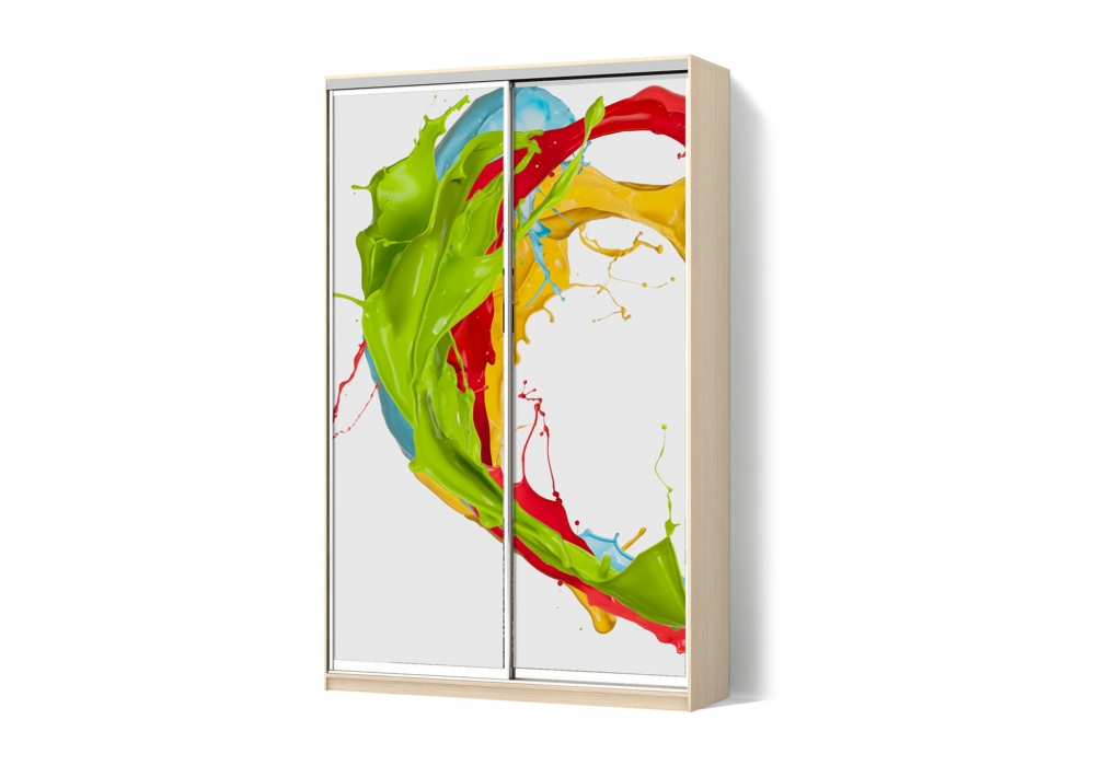 

Шкаф-купе Luxe 2 двери ФМП/ФМП рисунок Ab069 CLS - II 150 x 220 x 60 см