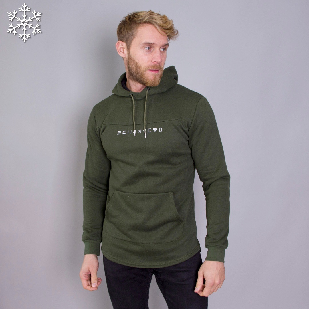 

Мужской теплый худи Teamv Wide 3 Хаки XXL