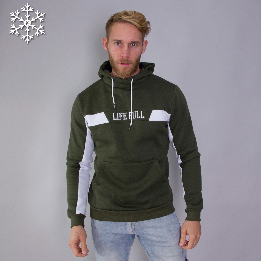 

Мужской теплый худи Teamv Life Full 3 Хаки XXL