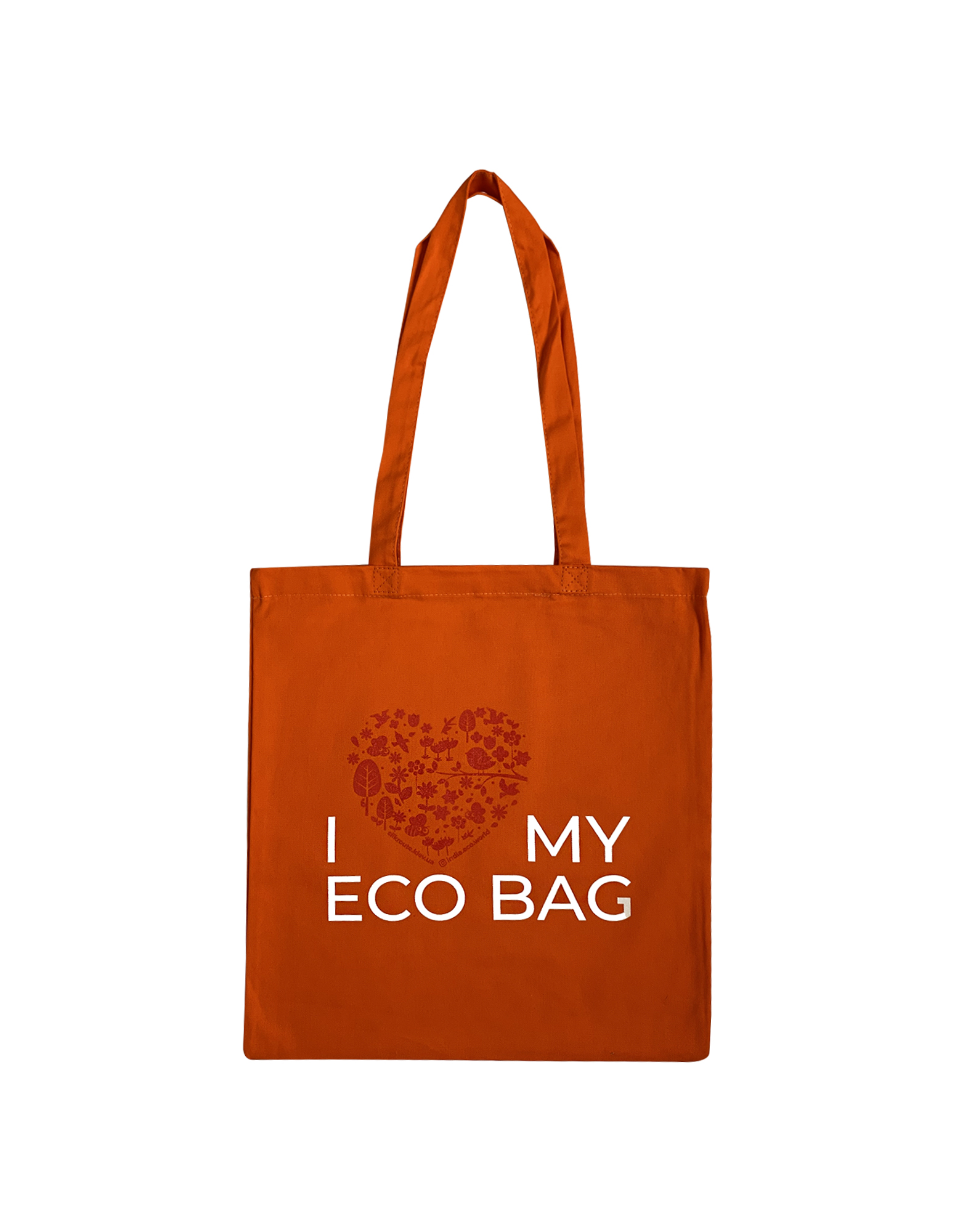 

Эко сумка оранжевая шоппер I love my eco bag Silk Route a-1038