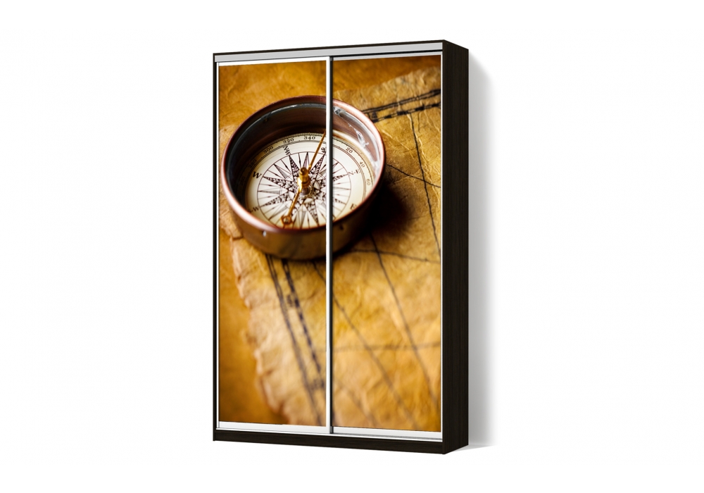 

Шкаф-купе Luxe 2 двери ФМП/ФМП рисунок Re049 CLS - IV 110 x 210 x 60 см