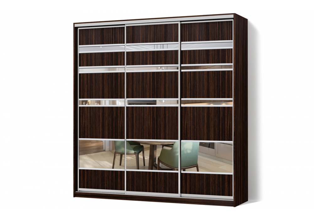 

Шкаф-купе Luxe 3 двери Комби/Комби/Комби рисунок 219-219-219 CLS - III 240 x 240 x 45 см