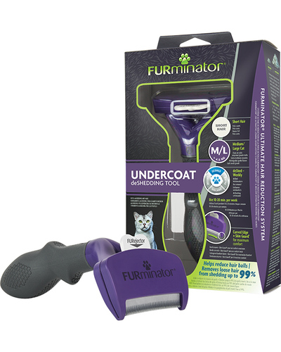 

Фурминатор инструмент для вычесывания кошек c короткой шерстью FURminator DeShedding - For Short-haired Cats ML FURminator BGL-FR-18