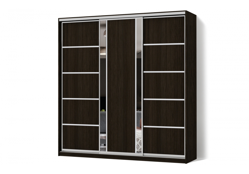 

Шкаф-купе Luxe 3 двери Комби/Комби/Комби рисунок 26-33-26 CLS - II 240 x 240 x 45 см