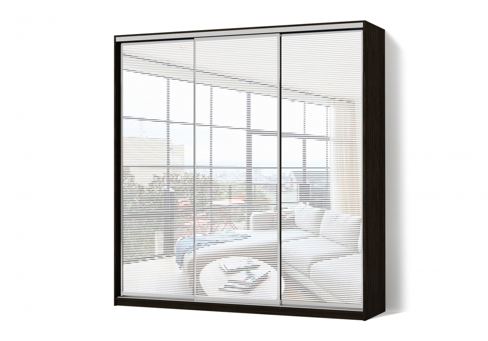 

Шкаф-купе Luxe 3 двери Пескоструй/Пескоструй/Пескоструй рисунок 63 CLS - I 220 x 220 x 60 см