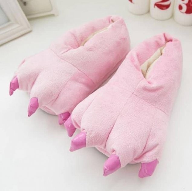 

Тапочки лапы кигуруми Kigurumi Домашние Розовый Плюшевые Тканевые 39-43 (3042)