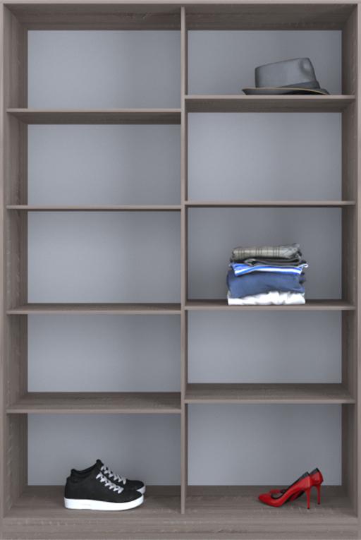 

Гардероб открытый Luxe CLS-3 130 x 220 x 60 см Дуб трюффель