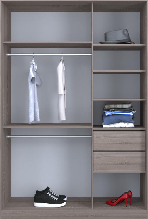 

Гардероб открытый Luxe CLS-4 200 x 230 x 60 см Дуб трюффель