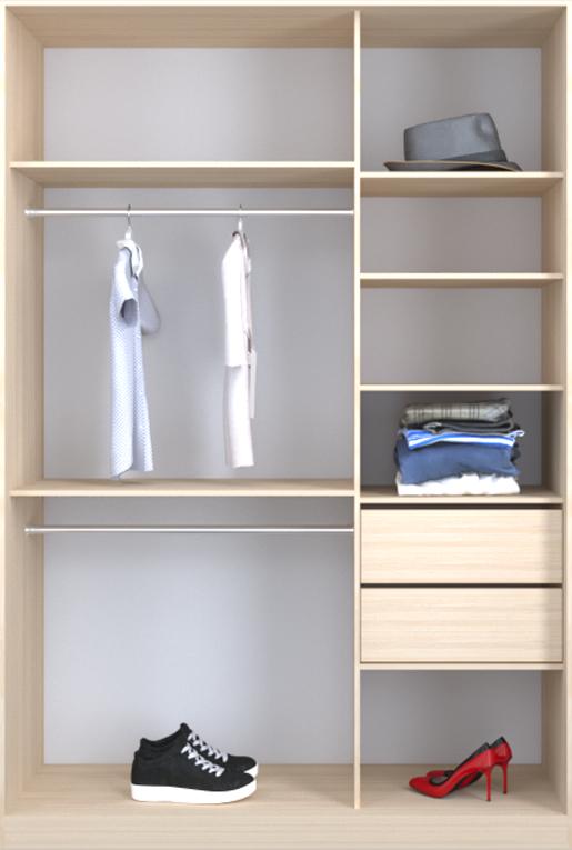 

Гардероб открытый Luxe CLS-4 130 x 200 x 45 см Дуб молочный