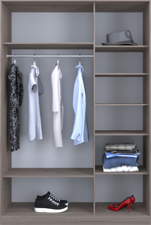 

Гардероб открытый Luxe CLS-1 200 x 200 x 60 см Дуб трюффель