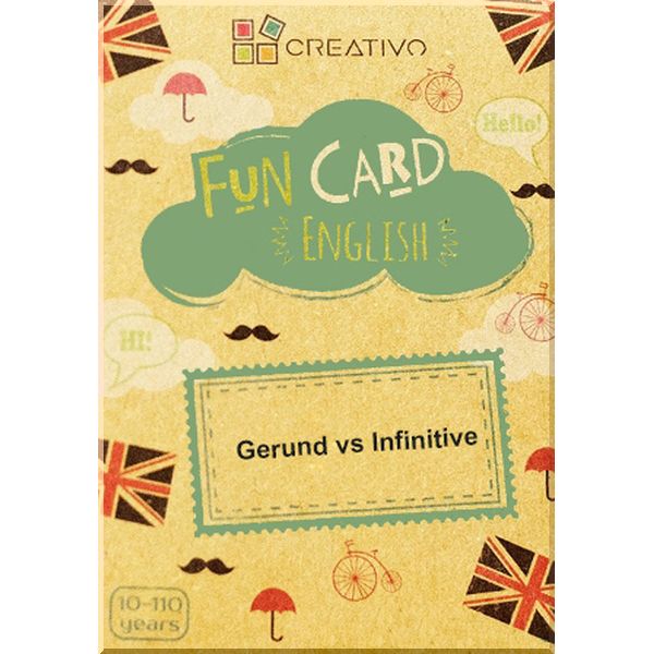 

Fun Card English: Gerund vs Infinitive. CREATIVO. ISBN:9788366122345