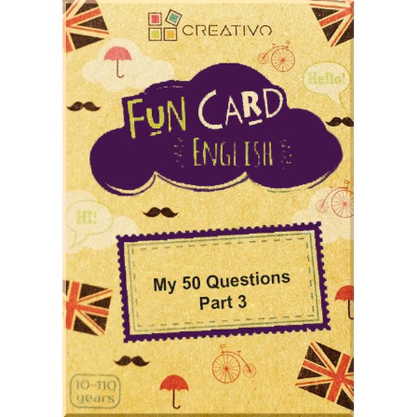 

Fun Card English: My 50 Questions Part 3. CREATIVO. ISBN:9788366122369