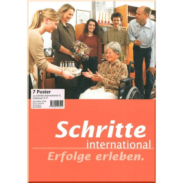

Schritte international 3 — 7 Poster zu Lektionen 1-7. Hueber. ISBN:9783192103445