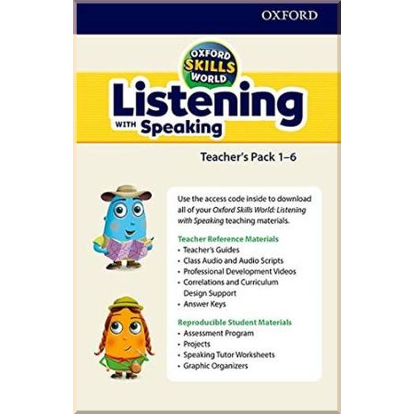 

Oxford Skills World: Listening with Speaking 1-6 Teacher's Pack. Oxford University Press. ISBN:9780194113236