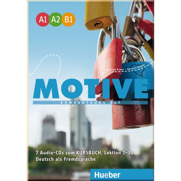 

Motive A1–B1 — 7 Audio-CDs zum Kursbuch (Lektion 1-30). Dr. Wilfried Krenn, Dr. Herbert Puchta. ISBN:9783190618781