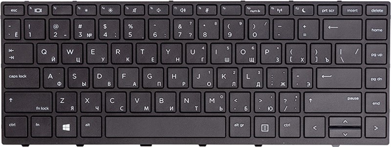 

Клавіатура для ноутбука PowerPlant HP Probook 430 G5, 440 G5 Чорна, Чорна фрейм