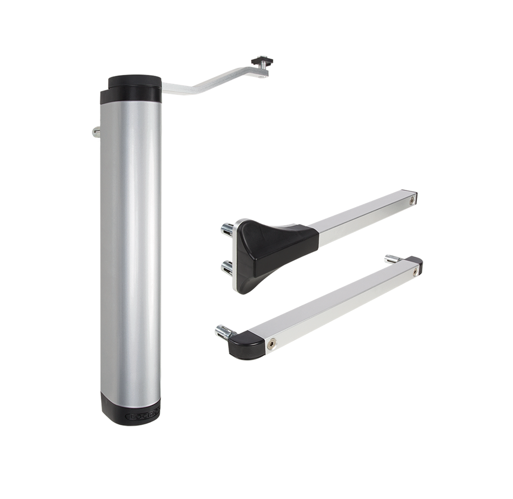 

Мощный многосторонний гидравлический доводчик для петель на 90° и 180° Locinox SILVER VERTICLOSE-2-ZILV