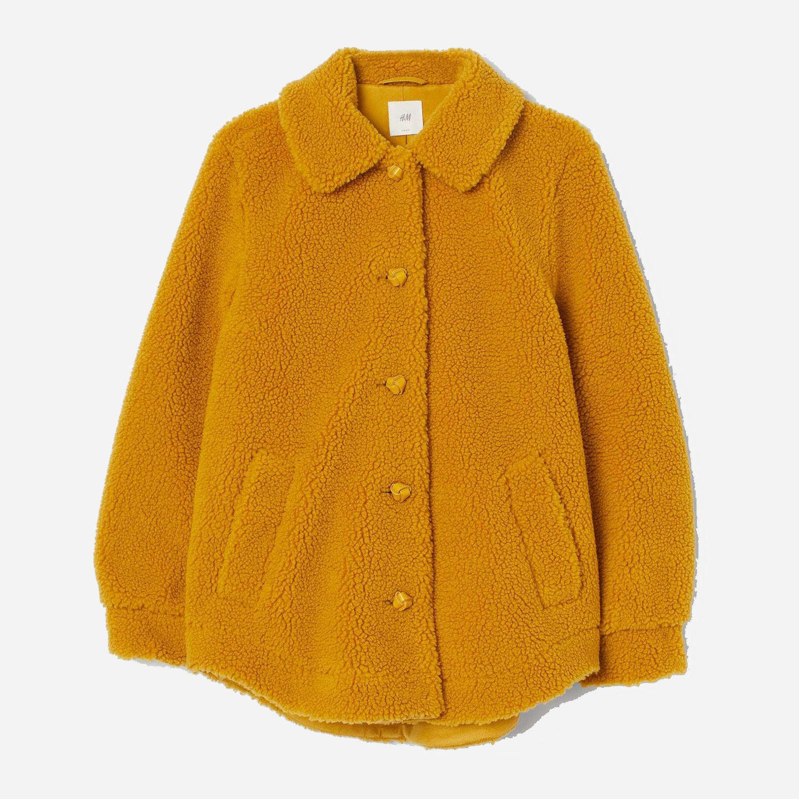 

Полушубок H&M 109-8183780 38 Горчичный