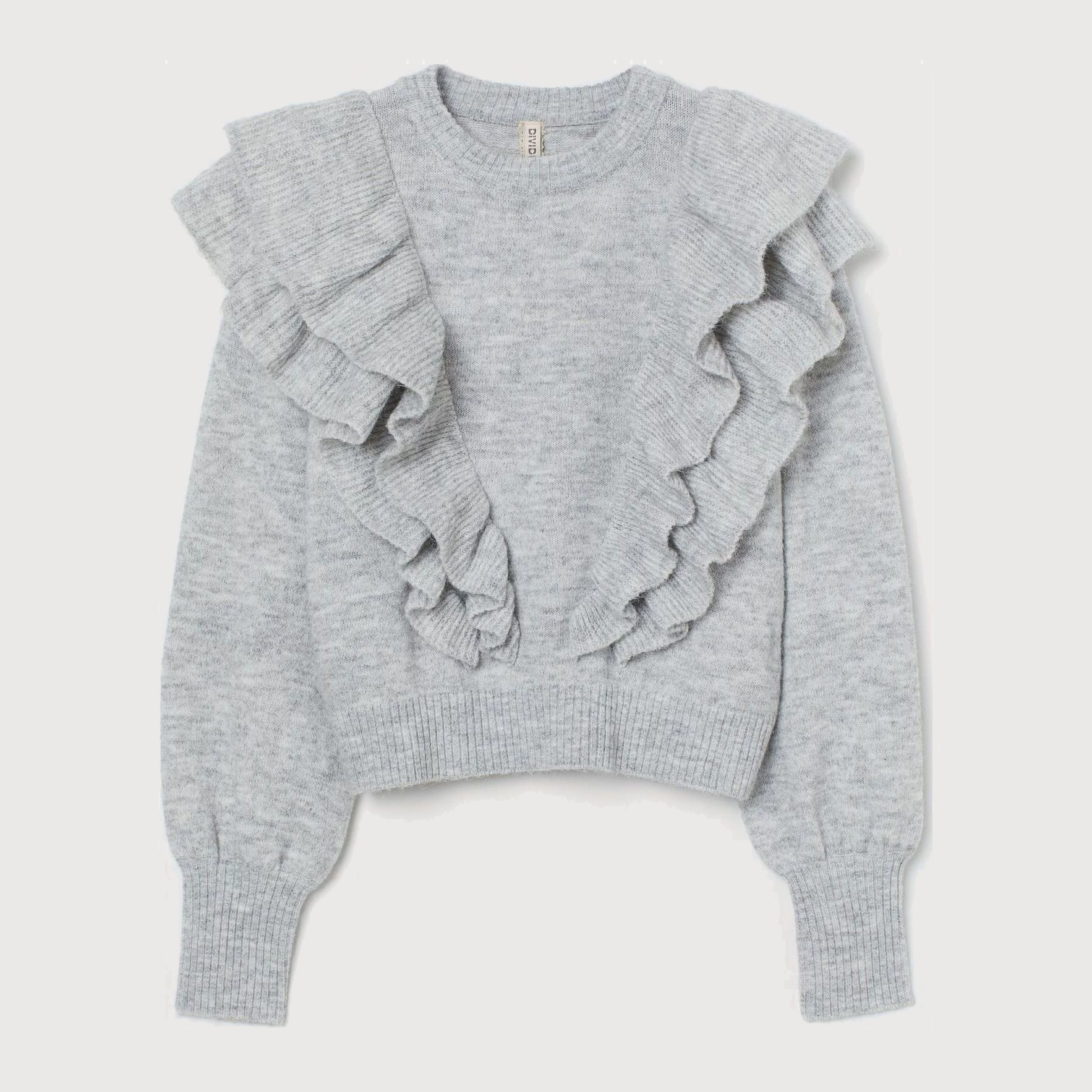 

Джемпер H&M 209-9032563 S Светло-серый меланж