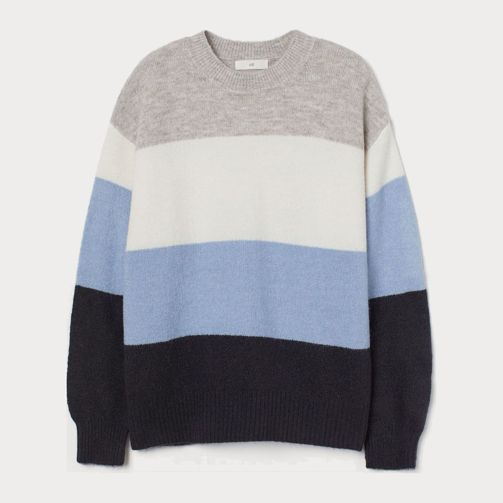 

Джемпер H&M 309-9253763 S Белый с голубым