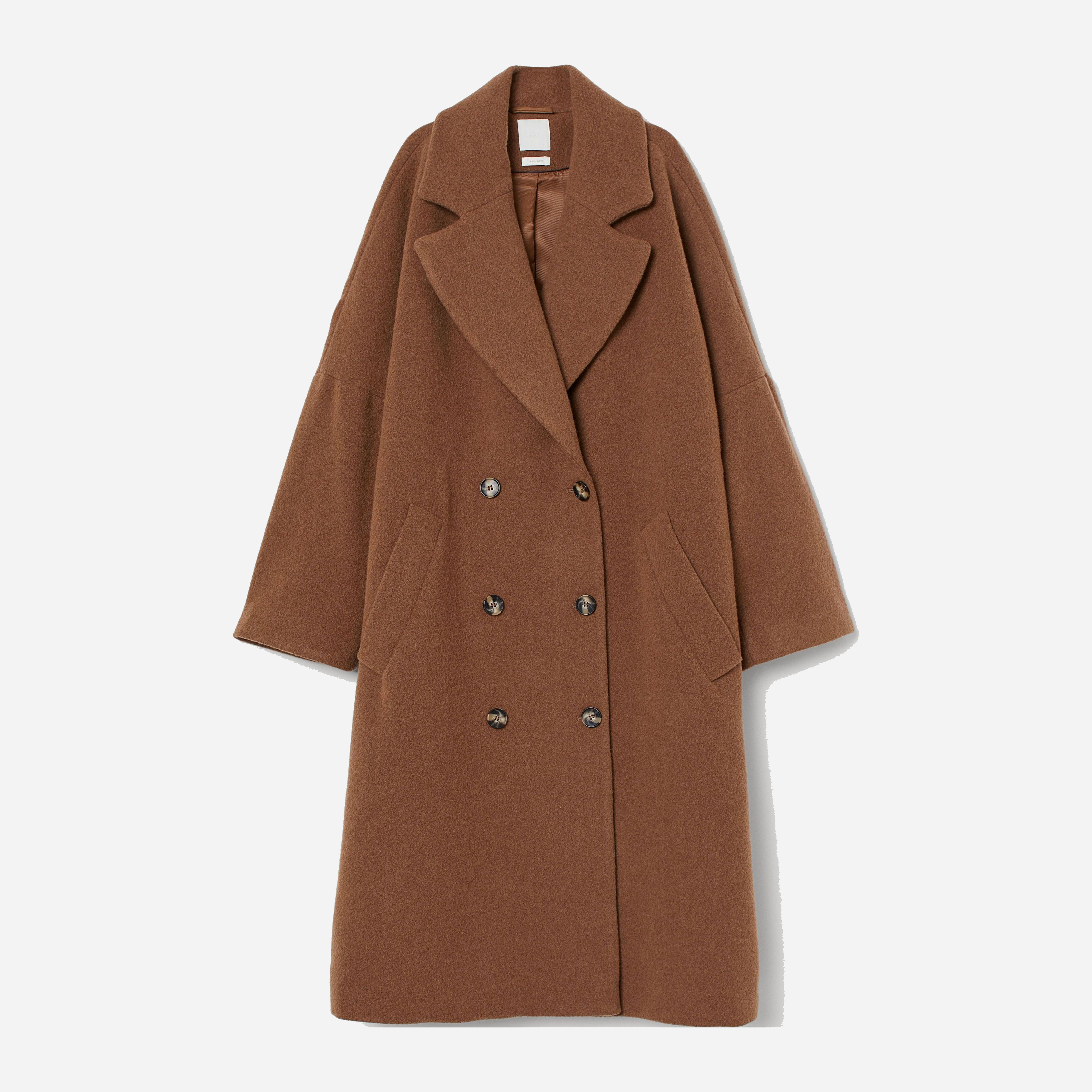 

Пальто H&M 7997420  Коричневое, Пальто H&M 7997420 L Коричневое
