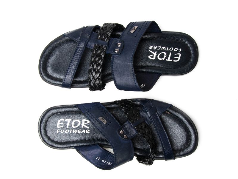 

Шльопанці Etor 562-3715-1 темно-синій, 45
