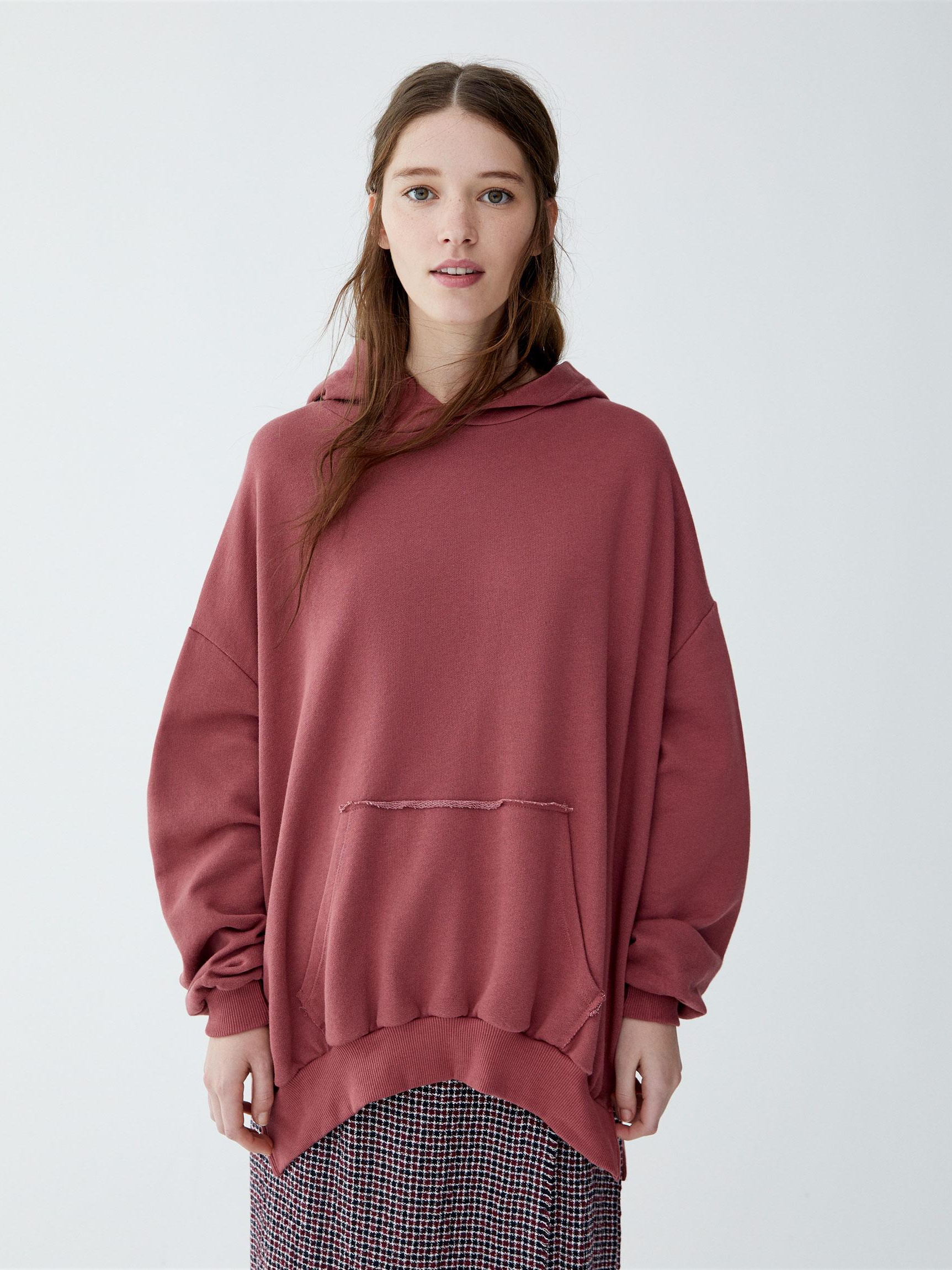 

Худи Pull & Bear XAZ221079IIWJ S Темно-фиолетовое