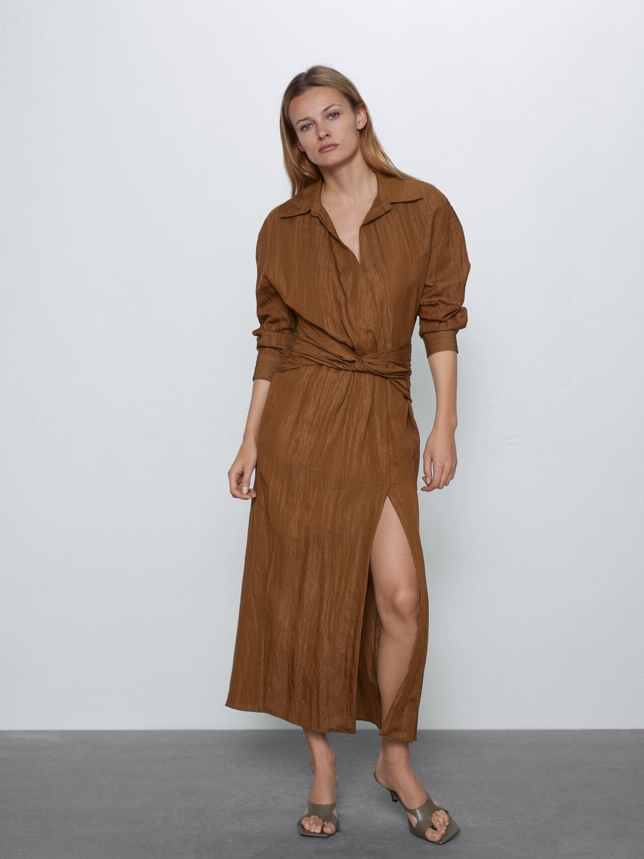 

Платье Zara XAZ263269GEEM S Горчичное